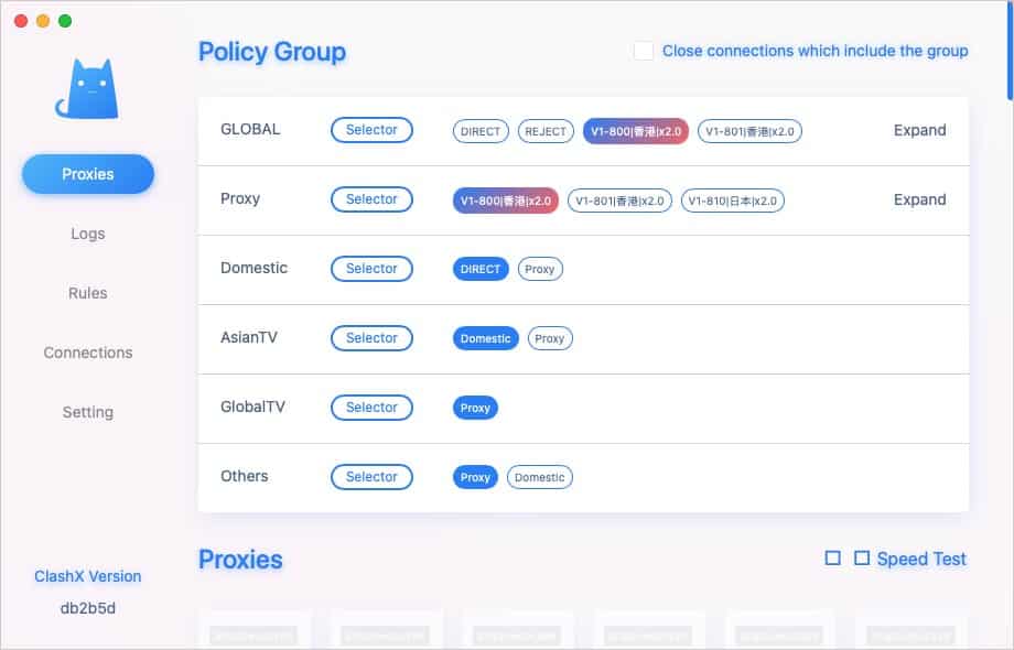 ClashX Proxies